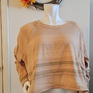 Free People Oversized Orange Sweatshirt with Boxy Fit